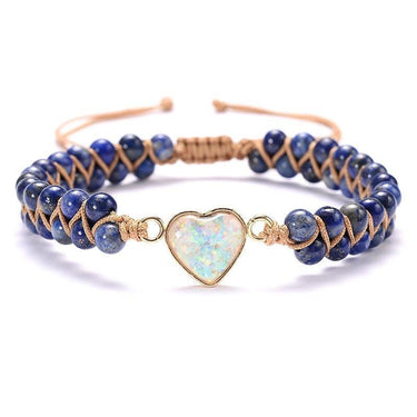 Lapis Love Heart Opal Bracelet-Your Soul Place